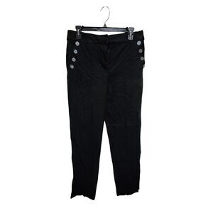 Elaine Rose Sailor Front Office Pants Women SZ 10 Casual Buttons Business Simple